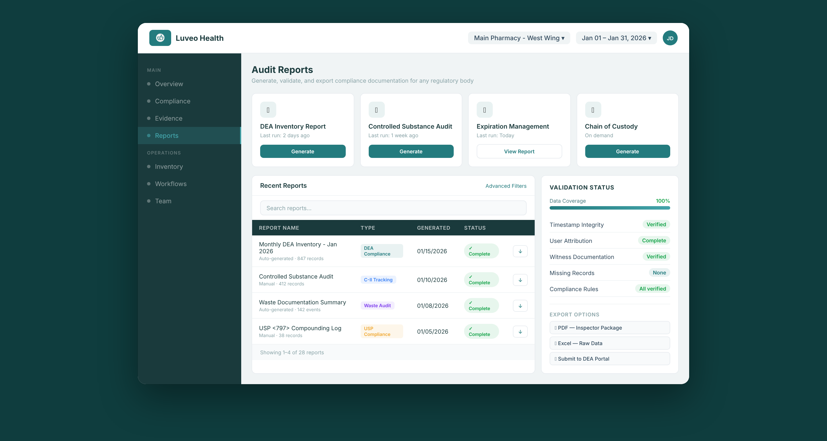 Generate Audit-Ready Reports